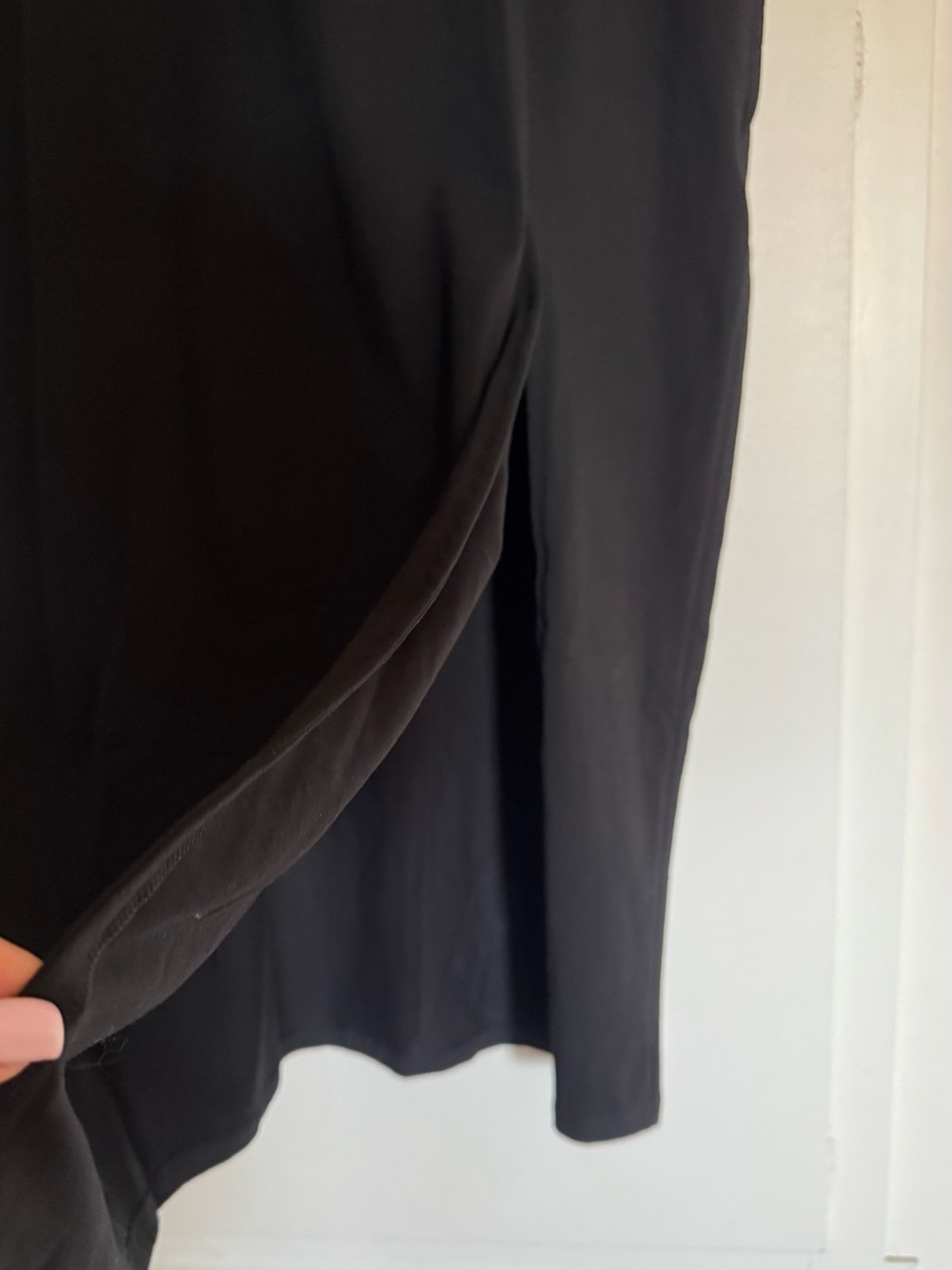 Adidas Plus 4X  Adicolor Classics 3-Stripe V-Neck Maxi Dress Black & White - Picture 2 of 10